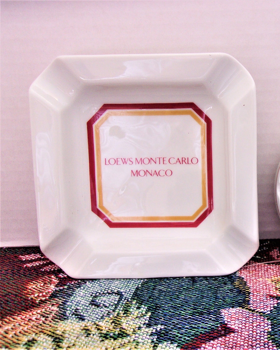 Vintage Loews Monte Carlo Monaco Ashtray Bauscher Weiden Germany Hotel