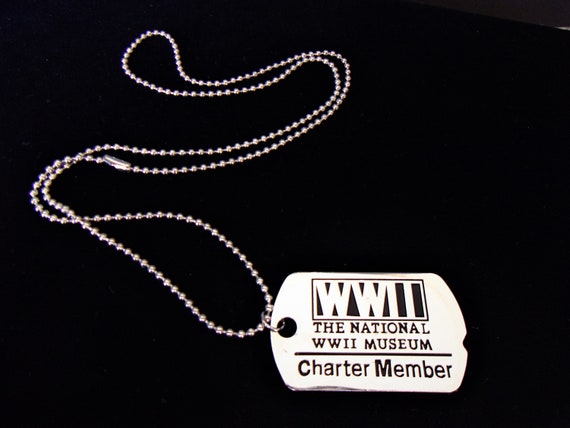 The National WWII Museum Dogtag Necklace Charter … - image 1