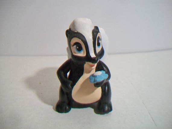 Disney Flower Skunk Bambi Toy Cake Topper Black And White Etsy Disney Flower Skunk Bambi Toy Cake Topper Black And White Etsy