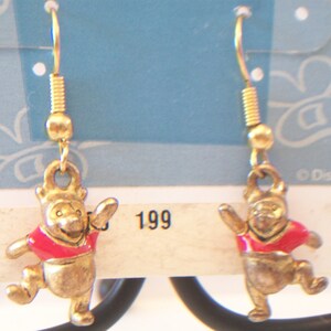 Foresta incantata RJ DESIGN classico Winnie The Pooh orecchini Disney orso tono oro Costume gioielli moda