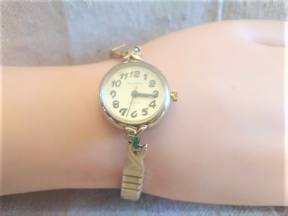 Vintage Helbros Ladies Gold Tone Quartz S Wrist W… - image 1