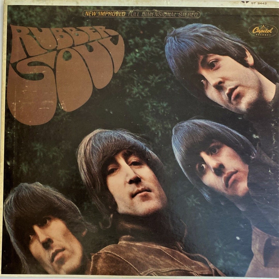 Vintage the Beatles 1965 Rubber Soul LP Record Album Vinyl T 2442