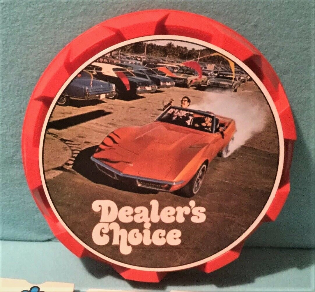 SALE 1972 Dealers Choice Board Game Parker Brothers Vintage Used Car