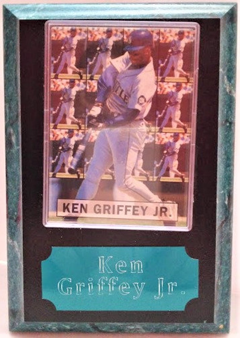 Vintage Super Rare Ken Griffey Jr Wall Plaque 1994 Multi Image Baseball Card Seattle Mariners Baseball www.etsy.com/shop/ALEXLITTLETHINGS image 7