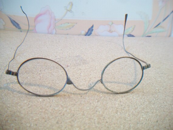 Rare Antique Small Wire Rimmed Spectacles Eye gla… - image 5