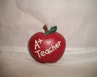 Vintage Red Apple Refrigerator Magnet A+ Teacher Back to School Gift Ideas Kitchen Fruit Home Decor