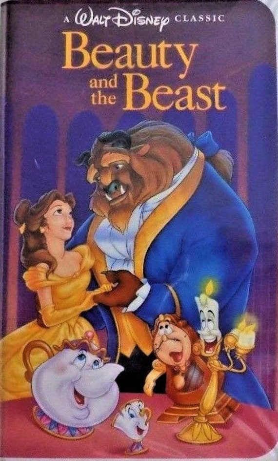 Walt Disney Classic Beauty and the Beast VHS Tape 1325 IBSN Etsy