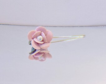 Vintage Pink Rose Stick Pin Feminine Retro Romantic Floral Jewelry Fashion Accessories Gift for Her Mom   www.etsy.com/shop/ALEXLITTLETHINGS