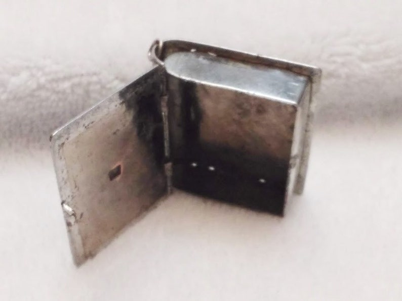 Vintage St. Christopher Locket Pill Box Keepsake Miniature Etsy