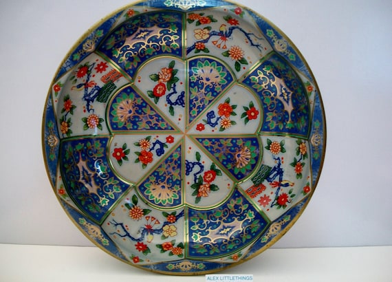 Vintage Daher Decorated Ware Tin Bowl 1971 England Blue Bird Etsy