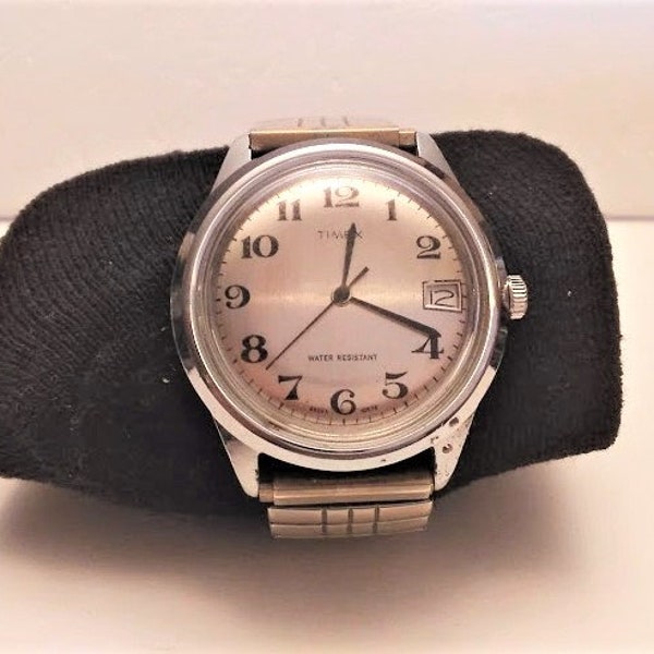 Vintage 1978 Timex Marlin Mens Watch Very Cool Unusual Men's Jewelry Wrist Watch Flex Strap 26553 Gift for Him Dad alexlittlethings.etsy.com