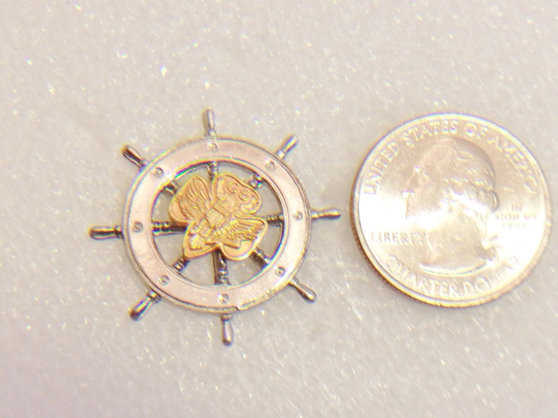 SALE Rare Girl Scouts Pin Badge Ships Wheel Mariner Nautical Etsy