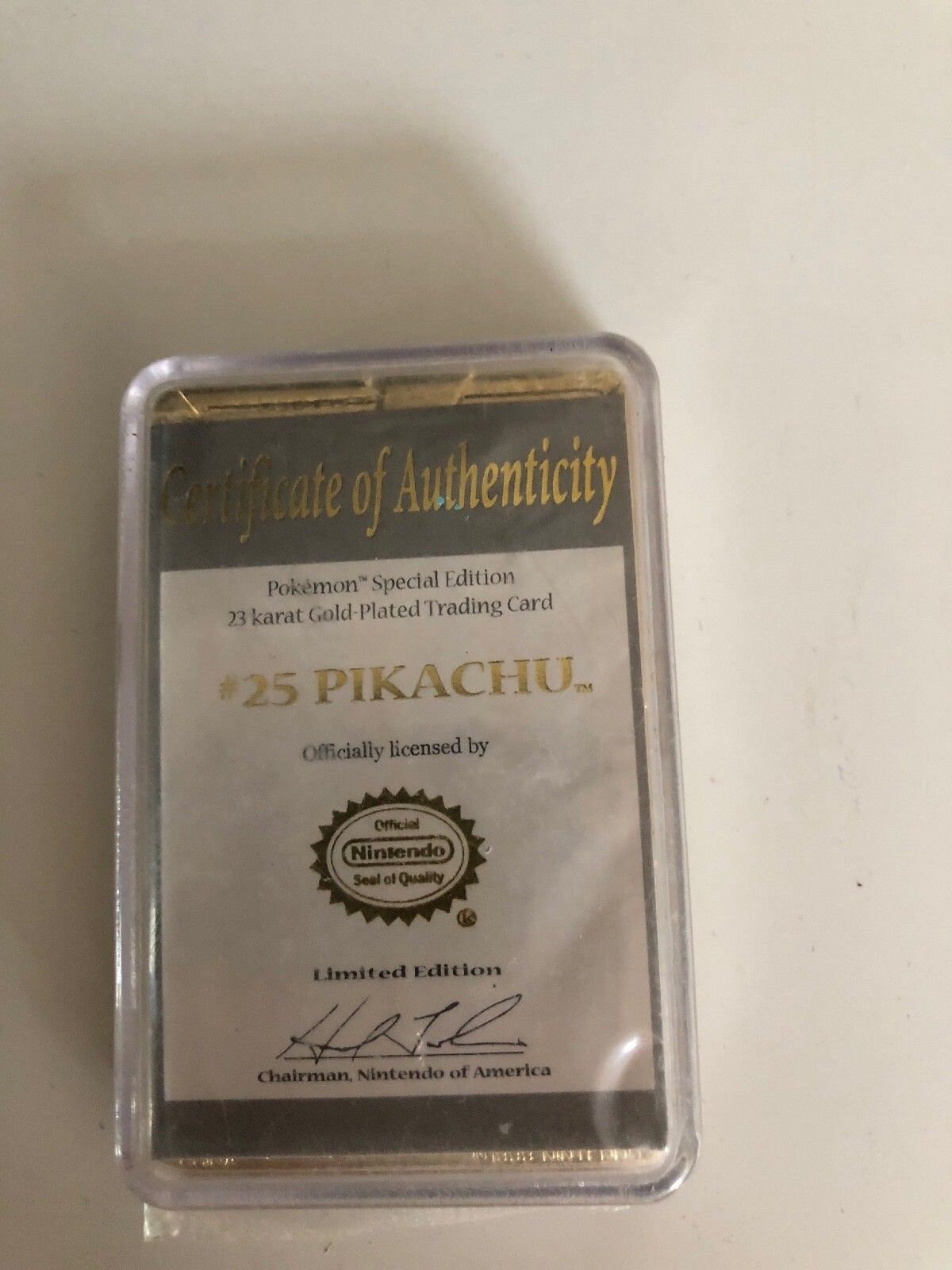 Special Edition Pokemon 23k Gold Plated Trading Card Pikachu Togepi Pokeball Collectible Nintendo Promo Special Edition Pokemon 23k Gold Plated Trading Card Pikachu Togepi Pokeball Collectible Nintendo Promo