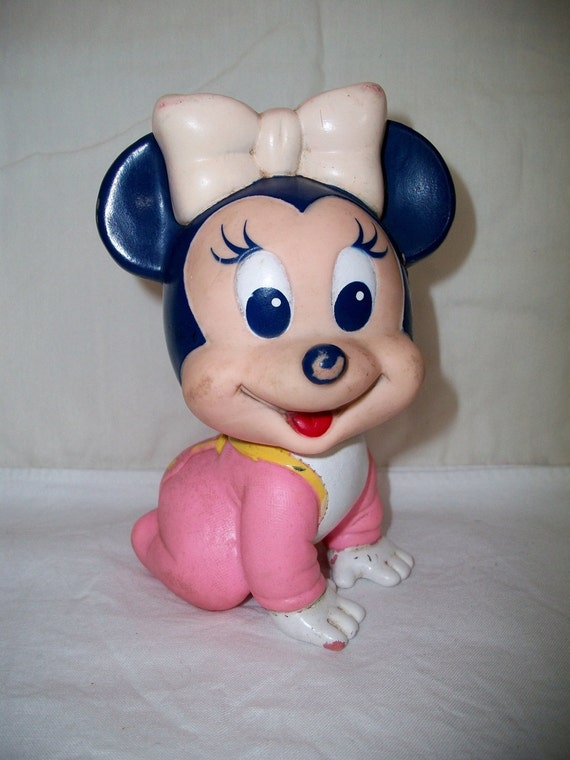 Baby Minnie Mouse Squeak Toy Vintage Disney 1984 Retro Etsy Baby Minnie Mouse Squeak Toy Vintage Disney 1984 Retro Etsy