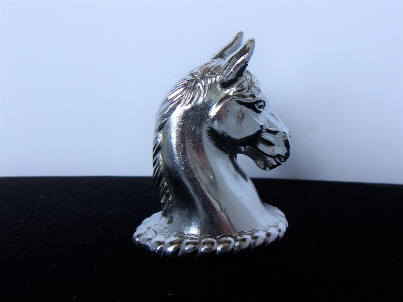 Metal Horse Head Topper Equestrian Figurine Home Decor