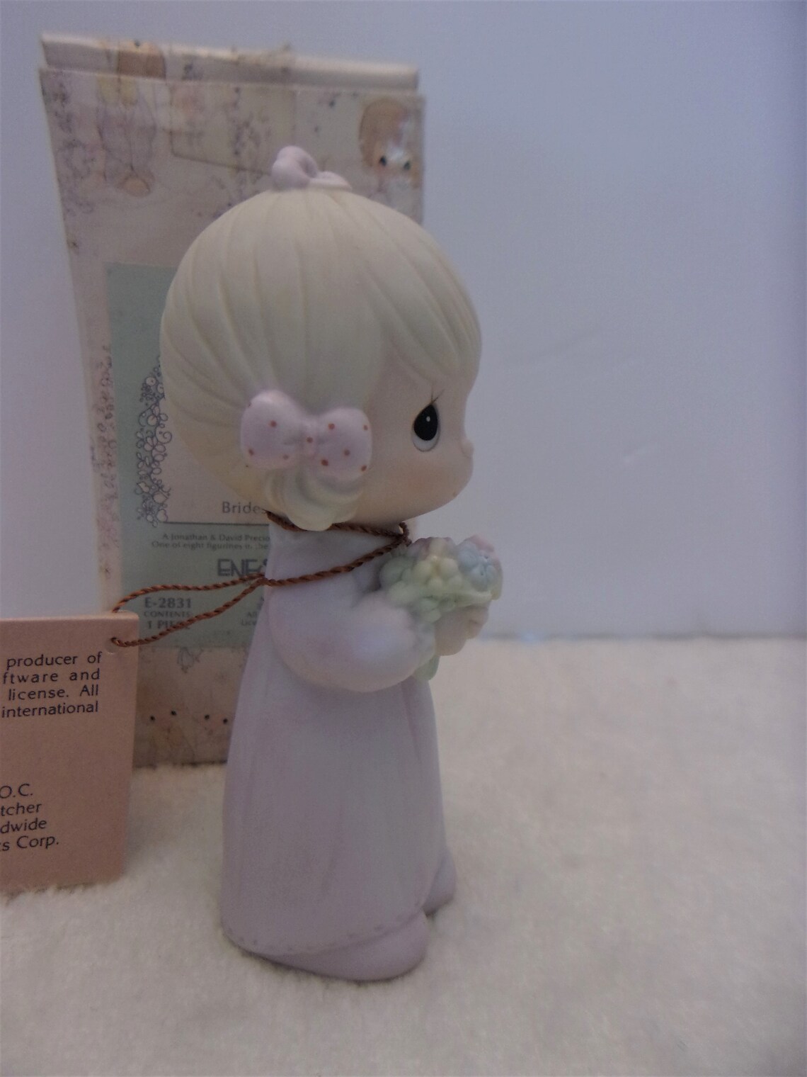 Precious Moments Bridesmaid Figurine E-2831 1983 Jonathan & - Etsy