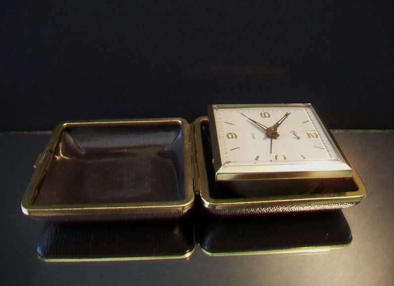 Vintage Brown Bradley Travel Alarm Clock Retro Japan Etsy