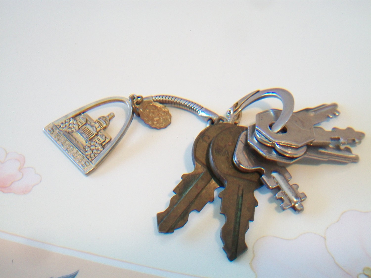 SAINT LOUIS KEY Ring, Key Chain St Louis Missouri USA Collectors
