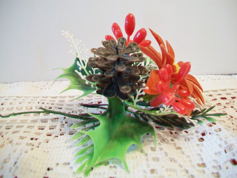Vintage Christmas Plant Picks Retro Holiday Crafts Home Decor Etsy