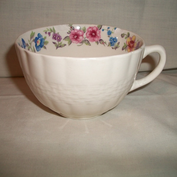 Vintage Creston Fondeville Ambassador Ware Tea Cup Floral  Coffee Tea