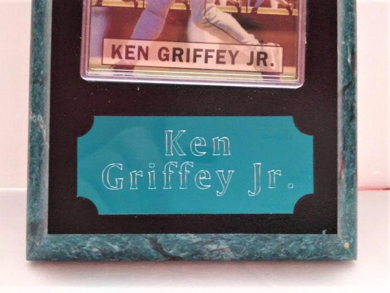 Vintage Super Rare Ken Griffey Jr Wall Plaque 1994 Multi Image Baseball Card Seattle Mariners Baseball www.etsy.com/shop/ALEXLITTLETHINGS image 9