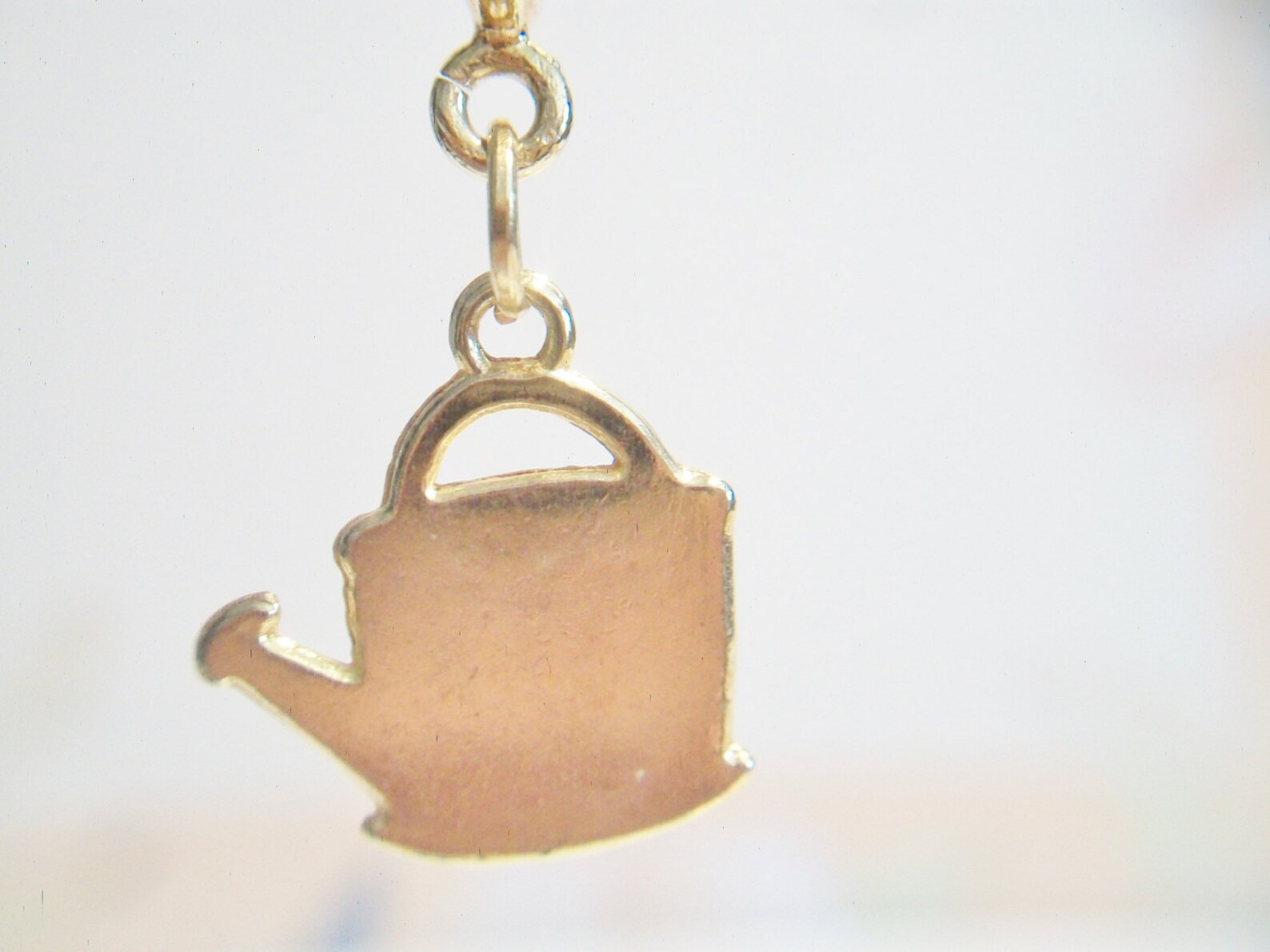 Watering Can Charm Gold Tone Costume Jewelry Gardening Gardner Etsy