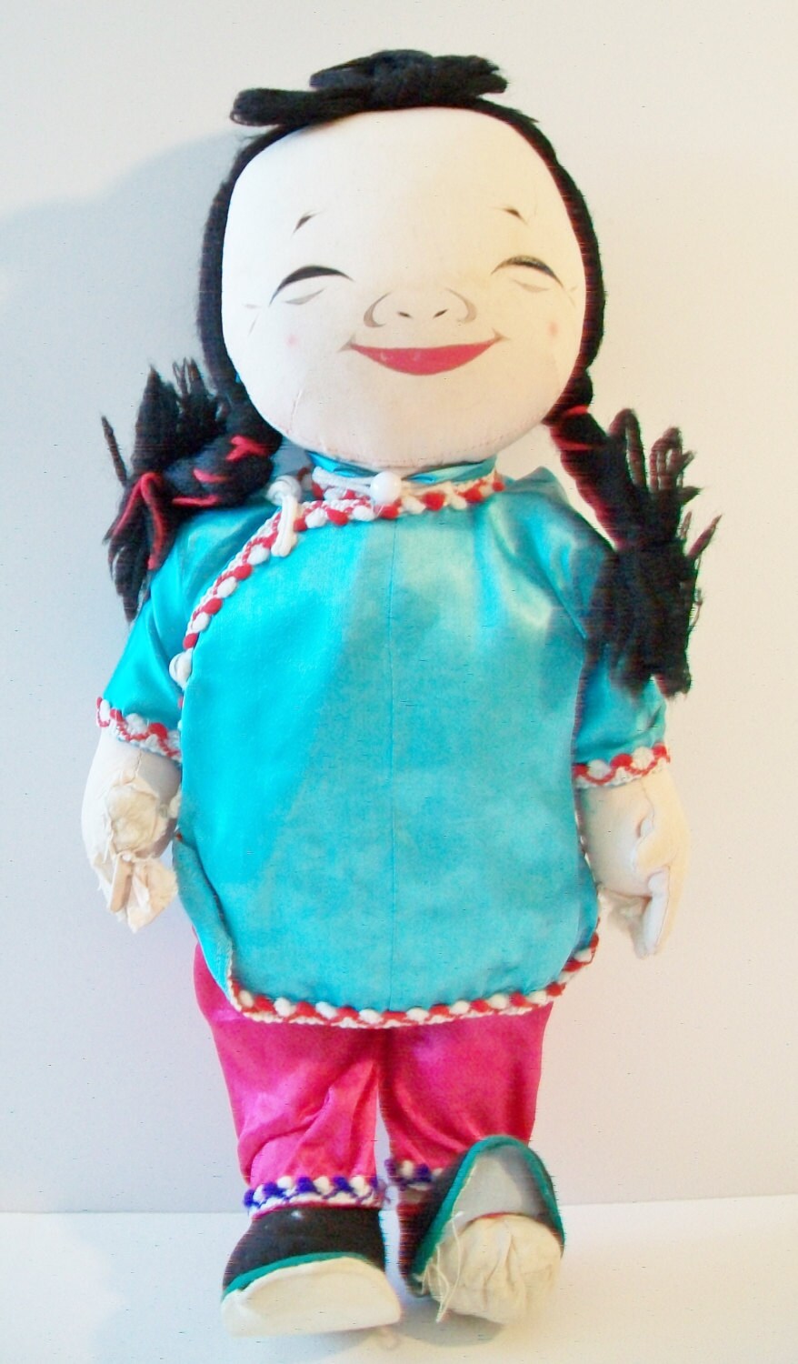Vintage Japanese Bean Bag Cloth Doll Toy Traditional Ethnic Etsy