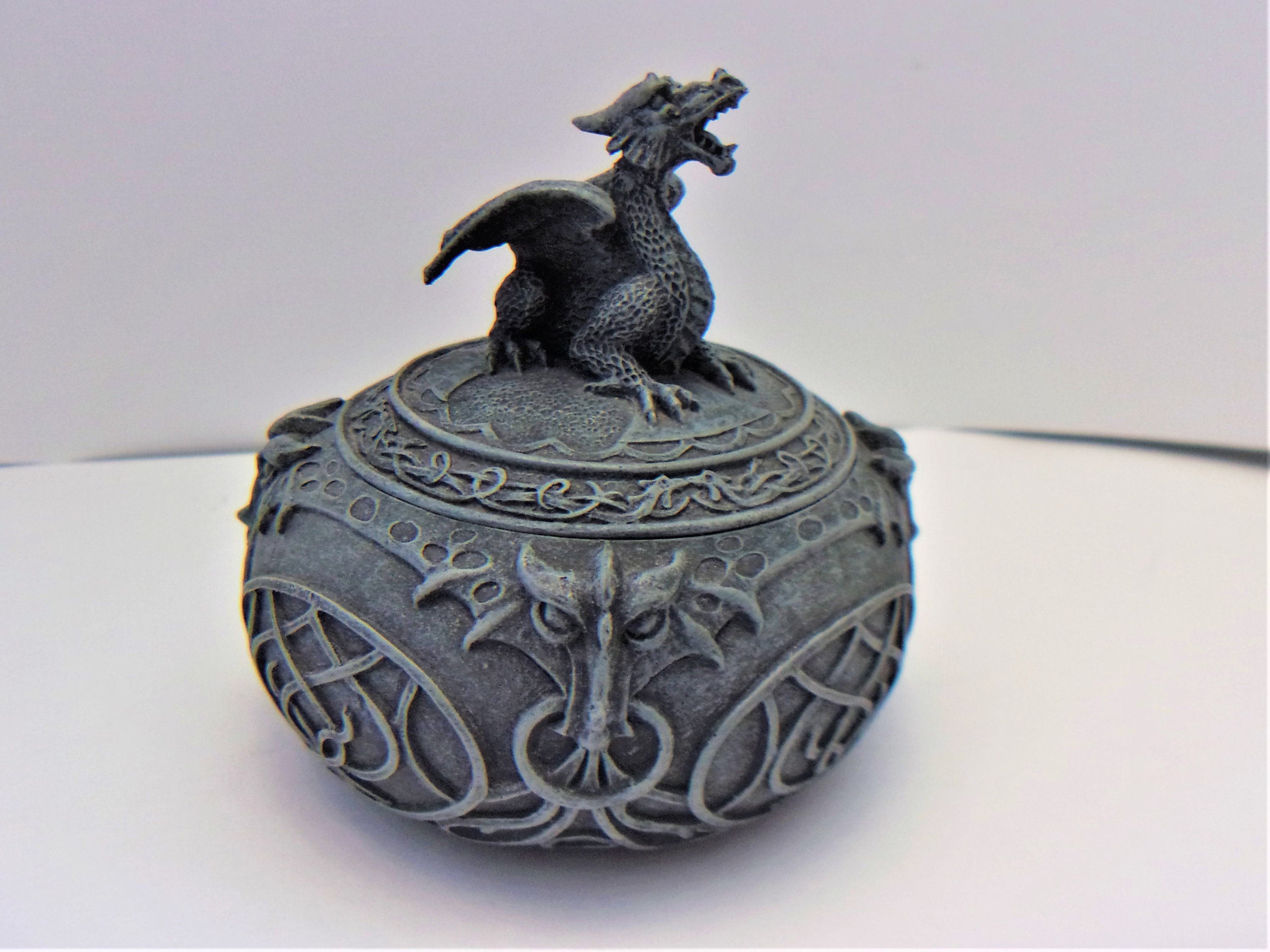 Figurines & Knick Knacks Vintage Dragon Figurine on a ball Mythical Creature Folklore Legend
