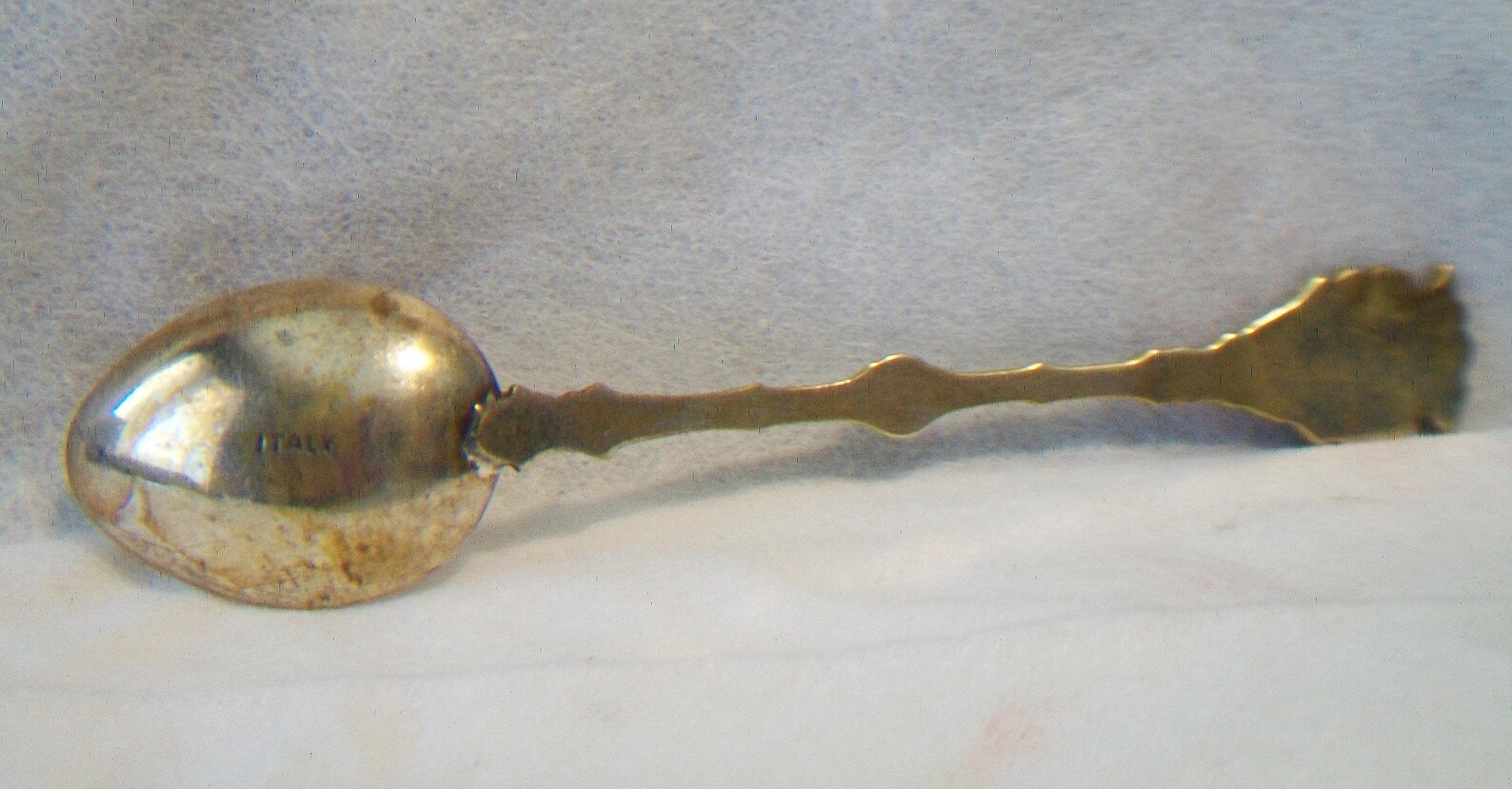Italian Crown Demitasse Spoon Vintage Fleur De Lis Ornate Etsy