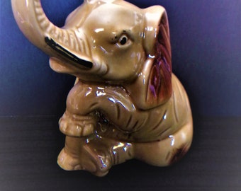 Elephant Figurine Vintage Jungle Animal Retro Collectible Home Decor