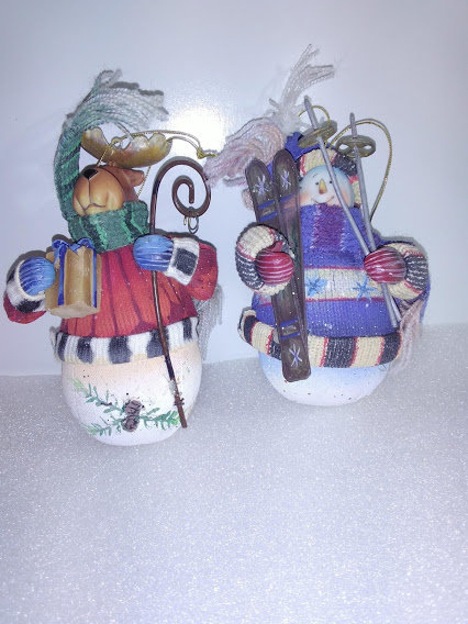 Vintage Lot of 9 Thomas Kinkade Old World Santa Ornament Etsy