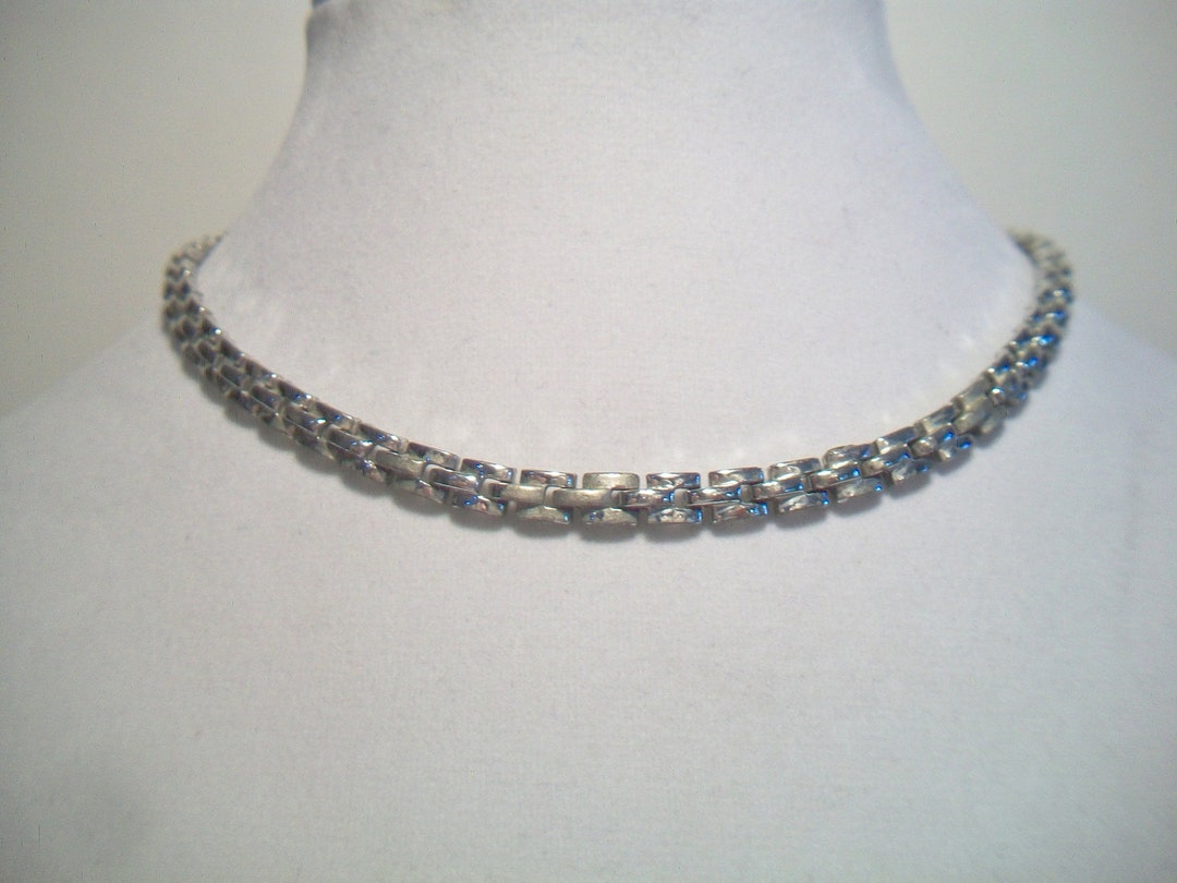 Vintage Coro Square Link Chain Necklace Retro Signed Costume Jewelry ...