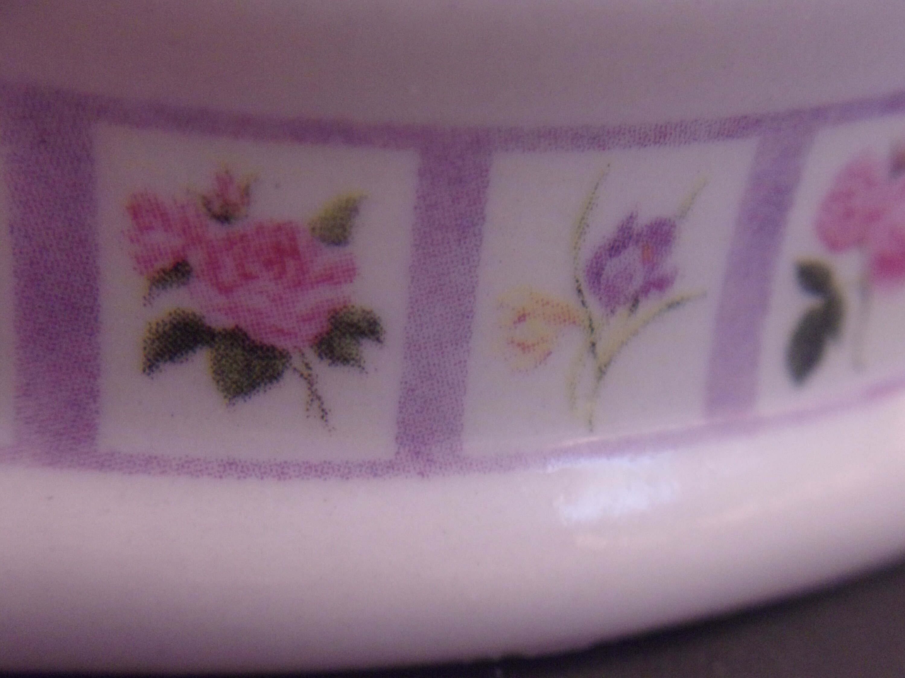 Bill Barnes Floral Ring Holder Dish Flowers Rose Crocus Lilac Peony Vanity Table Home Decor