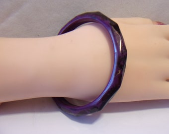 Purple Bangle Bracelet Vintage Jewelry Retro Rockabilly Fashion Accessories For Her