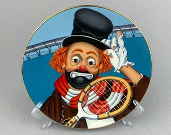 Vintage 1986 Red Skelton "Anyone For Tennis" Collectible Numbered Plate 8 1/2"  Limited No. 3761/10,000 www.etsy.com/shop/ALEXLITTLETHINGS
