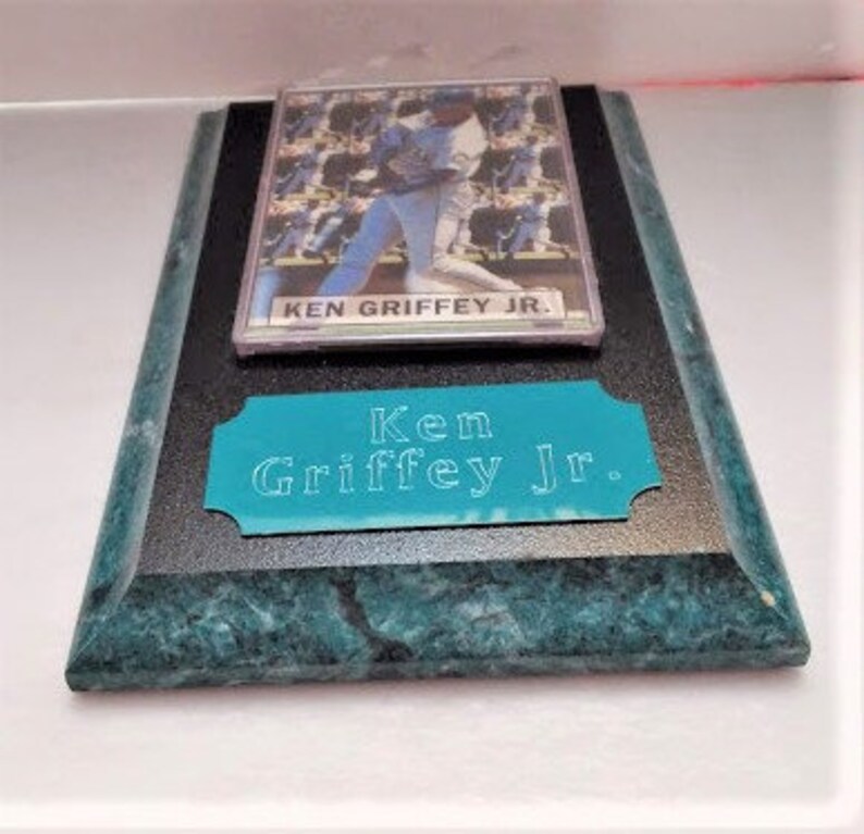 Vintage Super Rare Ken Griffey Jr Wall Plaque 1994 Multi Image Baseball Card Seattle Mariners Baseball www.etsy.com/shop/ALEXLITTLETHINGS image 6