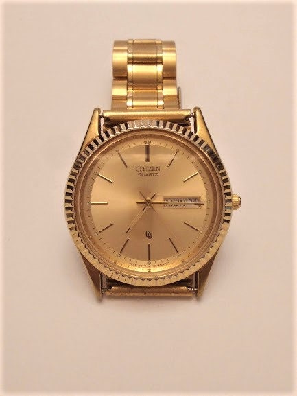 Men S Citizen Watch New Gold Tone Wrist Band 1102 R Rc Gn 4w S Quartz Dress Watch Men Glam Jewelry Gold