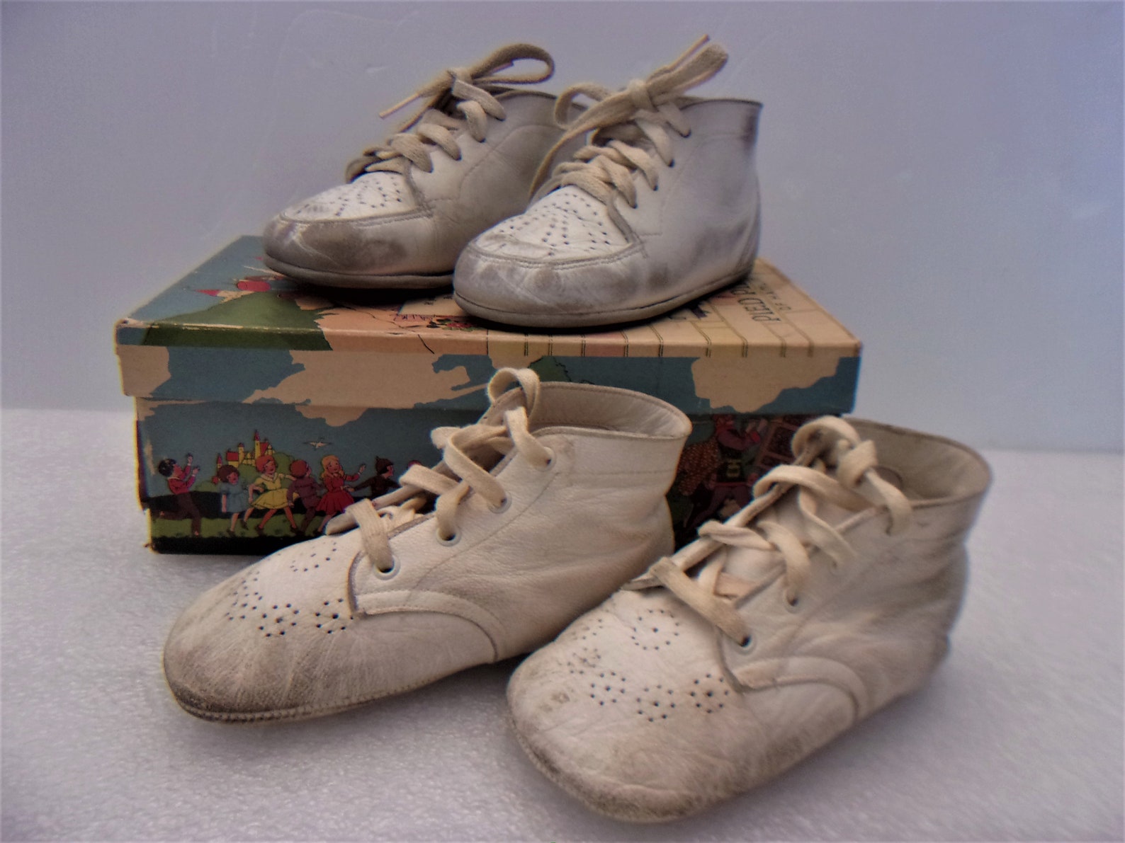 Vintage Pied Piper Baby Crib Shoes Size 4 Etsy