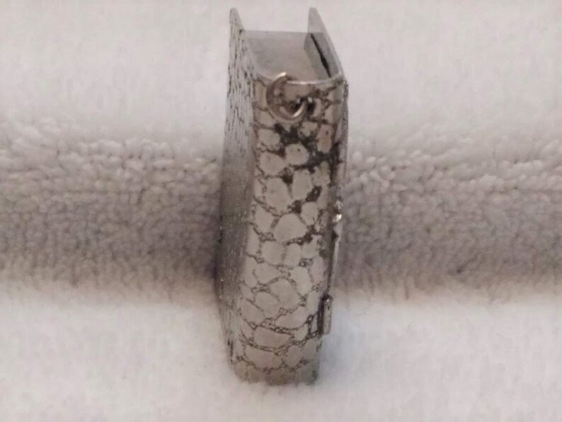 Vintage St. Christopher Locket Pill Box Keepsake Miniature Etsy