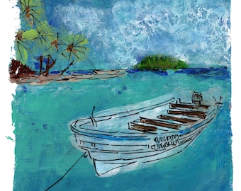 Lonely Boat Monotype