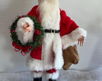 15 inch Santa Claus with bag of toys