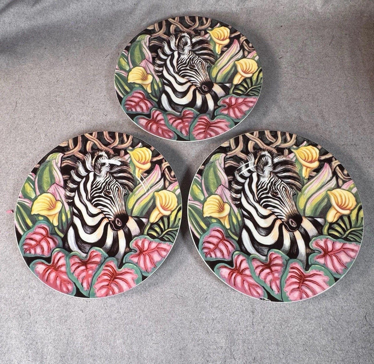 Fitz and Floyd Zebra Plate - Etsy