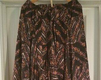 mix nouveau floral maxi skirt
