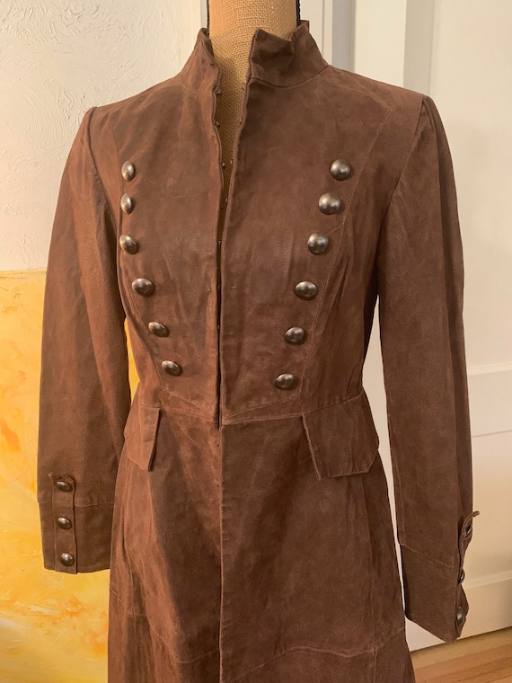 Brandon thomas leather trench coat 2025