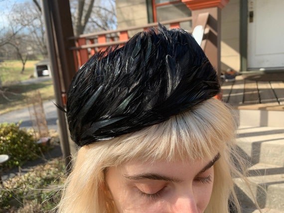 Stunning Vintage 1950's Jonquil Original Black Vel