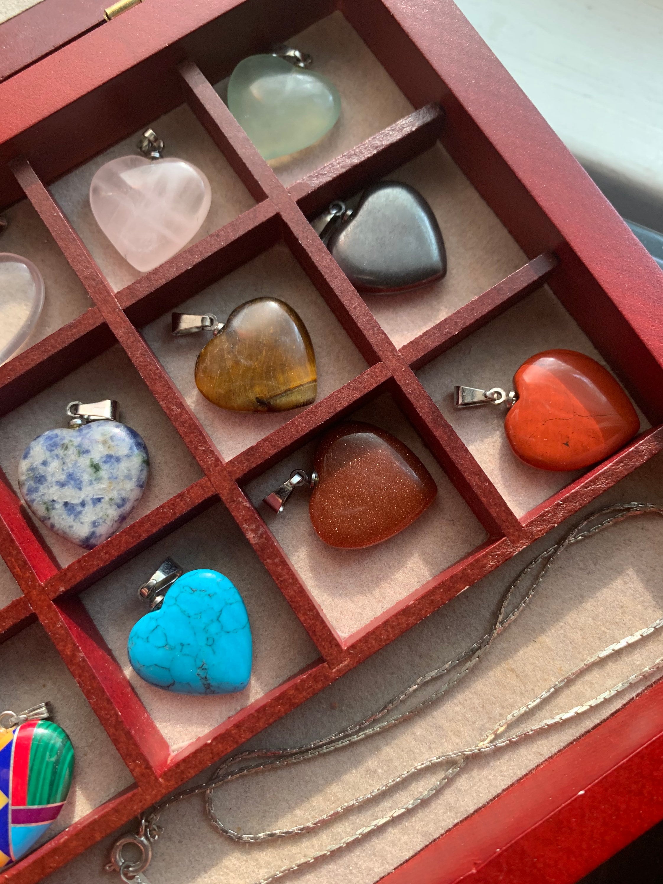 Vintage 1980's - 1990's Box Set of Twelve Heart Shaped