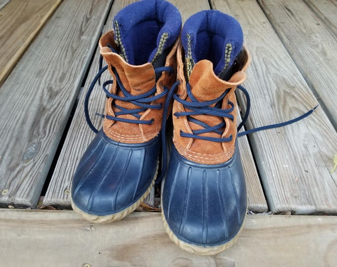 Vintage 1970's Lacrosse Duck Boots With Insulated Liners Etsy
