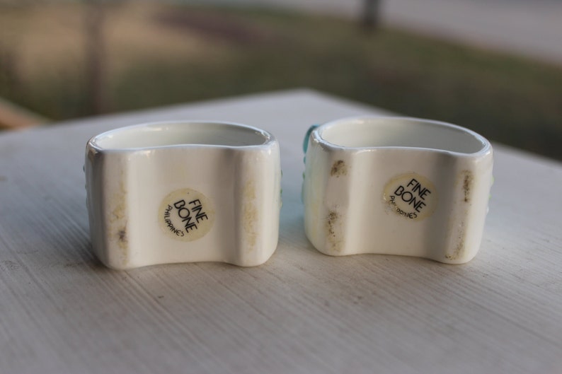 Vintage Fine Bone China Napkin Ring Set Philippines Free Etsy