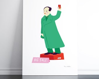 Presidente Mao su Cat Street (stampa a pigmenti in edizione limitata)