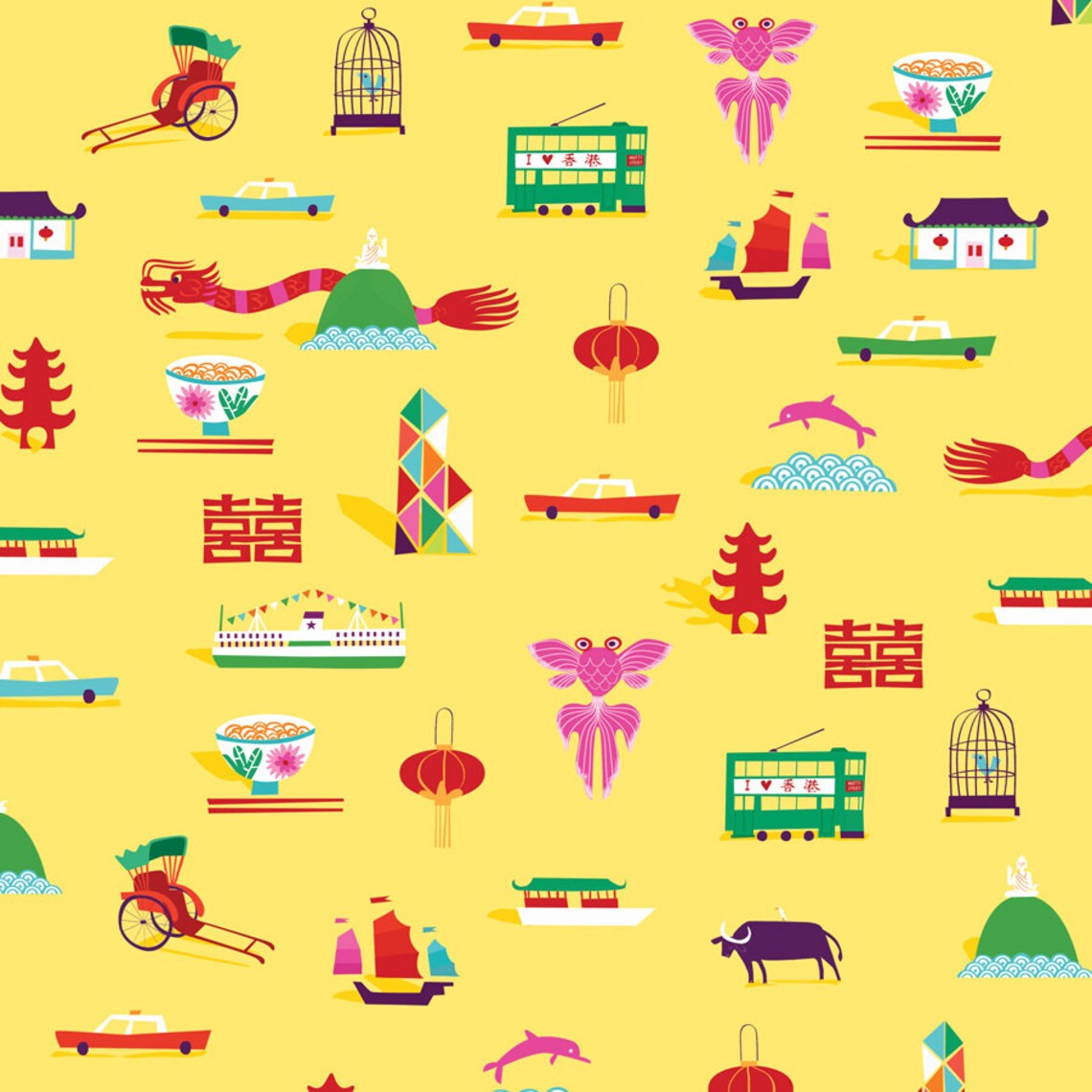 Hong Kong Print Etsy
